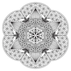 Mandala Intricate Patterns. Vintage decorative pattern.