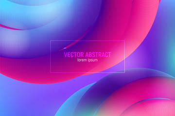 Bright Wave Poster with Fluid Liquid. Abstract 3d Background. Modern Colorful Liquid. Design for Music Poster, Brochure, Layout.