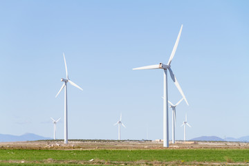 scenic view of a wind farm