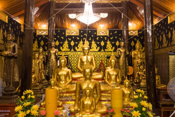 Buddha statue in the temple Thailand.