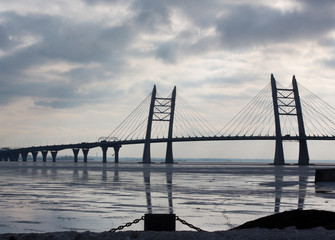 Bridge over the Neva River.  Speed ​​diameter.  Spring.