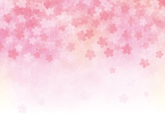 桜　花　春　テクスチャ　和紙　背景　ピンク