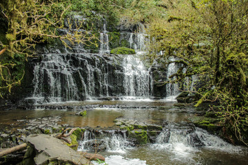 Obraz premium Purakaunui Falls at The Catlins, South Island of New Zealand