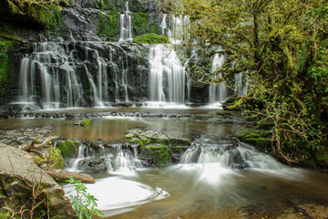 Purakaunui Falls at The Catlins, South Island of New Zealand
