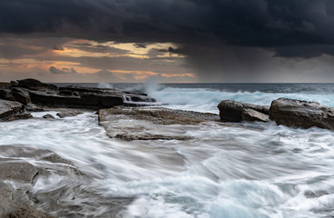 Obraz premium Rock Ledge and Seascape