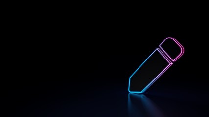 3d icon of pen