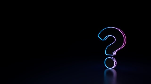 3d icon of question mark
