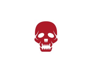 Skull logo vector