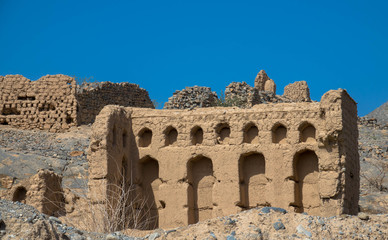 Tanuf, zerstörtes Dorf im Oman