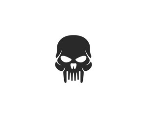 Skull logo vector
