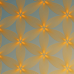 Fototapeta premium linear vector pattern, repeating abstract leaves, gray line of leaf or flower, floral. graphic clean design for fabric, event, wallpaper etc. pattern is on swatches panel