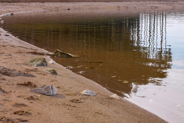 sandiges Ufer am Brombachsee