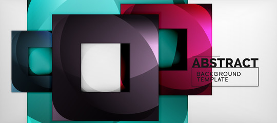 Abstract squares geometric background can be used in cover design, book design, website background