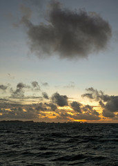 Sunset over Palau's Rock Islands