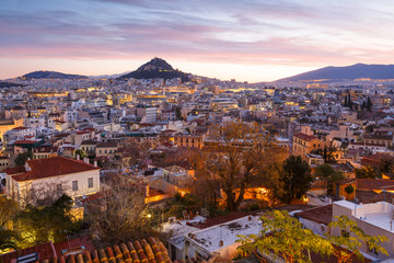 Lycabettus hill in Athens