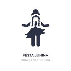festa junina icon on white background. Simple element illustration from People concept.