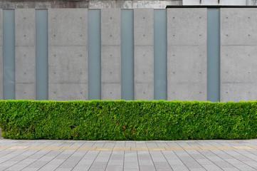 street wall background ,Industrial background, empty grunge urban street with warehouse brick wall