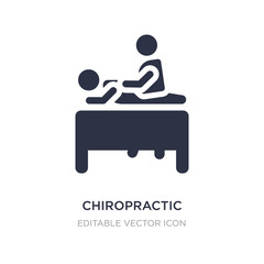 chiropractic icon on white background. Simple element illustration from People concept.