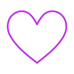 Heart icon isoleated on white background. Heart icon vector.