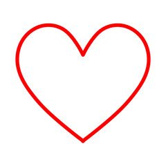 Heart icon isoleated on white background. Heart icon vector.