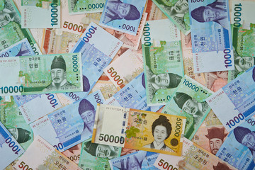 Korean won banknotes