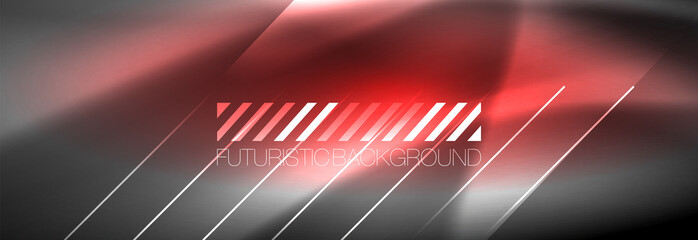 Fototapeta premium Shiny glowing lights neon color design background