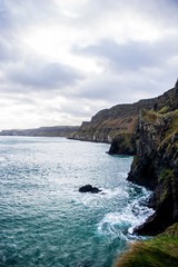 The sea against the cliff