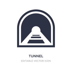 tunnel icon on white background. Simple element illustration from Signs concept.