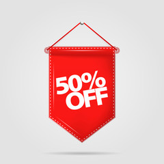 Special offer, 50 percent discount, vector design