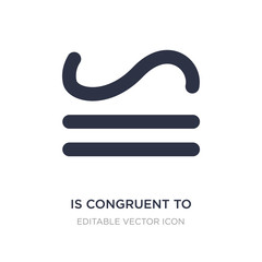 is congruent to icon on white background. Simple element illustration from Signs concept.