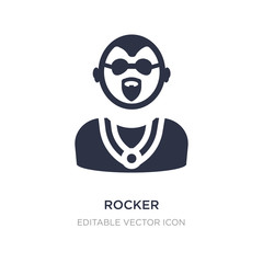 rocker icon on white background. Simple element illustration from Social media marketing concept.