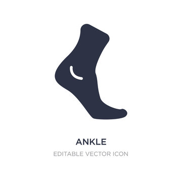 Ankle Icon On White Background. Simple Element Illustration From Sports Concept.