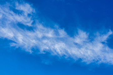 Fototapeta na wymiar Cloudscape background of a cirrus cloud