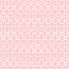 Pink retro background wallpaper seamless pattern. Vector graphics