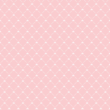 pink seamless pattern with crown
