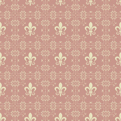 Brown background texture, pattern in vintage style, vector