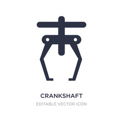 Obraz premium crankshaft icon on white background. Simple element illustration from Transportation concept.