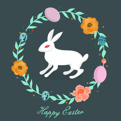 happy easter. greeting card