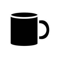 Black mug vector