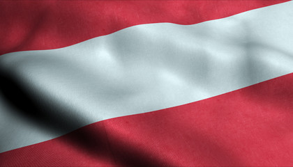 Austria Waving Flag in 3D