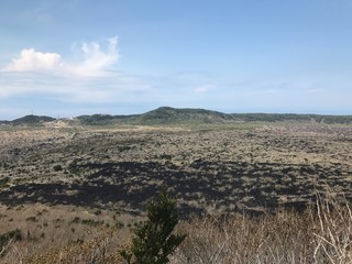 View of Rural Landscape in Izu Oshima Island, Japan