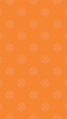 Ornate geometric pattern and two-tone abstract background