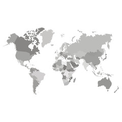 Fototapeta na wymiar vector icon with world map for your design