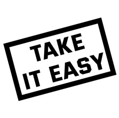 take it easy stamp on white