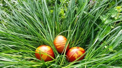 uova di Pasqua colorate