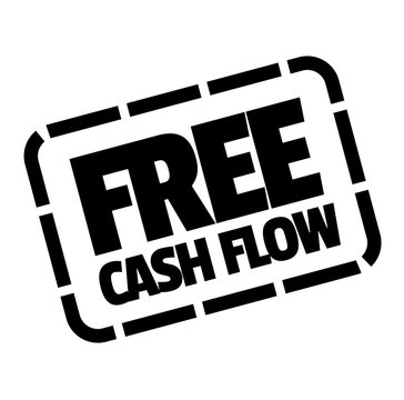 Free Cash Flow Stamp On White