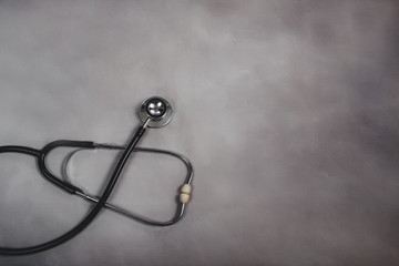 Fototapeta na wymiar stethoscope, health and medical concept.