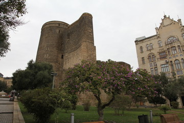 View at Maiden Tower in Baku, Azerbaijan