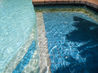 Fototapeta na wymiar pool water motion