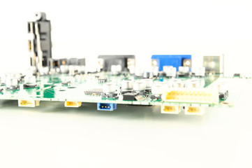 Close-up of circuit pc board